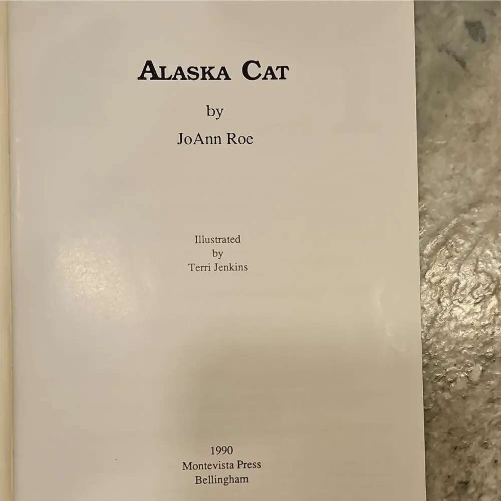 JoAnn Roe Alaska Cat Paperback Illustrated Terri Jenkins Marco the Manx 1990